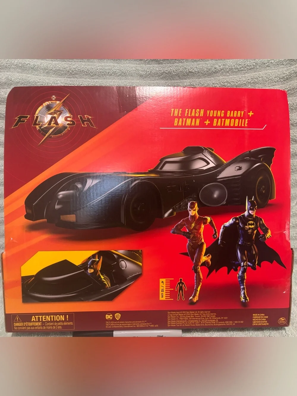 DC The Flash & Batman Batmobile Playset - Black NEW…